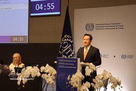 El embajador Mai Phan Dung, jefe de la Misión Permanente de Vietnam en Ginebra, habla en el evento. (Fuente: VNA)