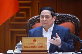 El primer ministro Pham MInh Chinh en el evento. (Fuente: VNA)