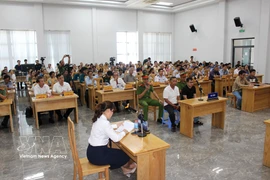 En el juicio simulado. (Fuente: VNA)