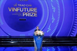 El presidente de la Asamblea Nacional de Vietnam, Tran Thanh Man, habla en el evento. (Fuente: VNA)
