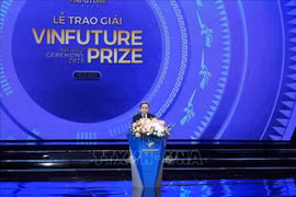El presidente de la Asamblea Nacional de Vietnam, Tran Thanh Man, habla en el evento. (Fuente: VNA)