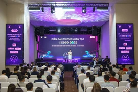 Panorama de la inauguración del Foro de Inteligencia Artificial de Vietnam – AI360. (Hanoi, 9 de octubre de 2025). (Fuente: VNA)