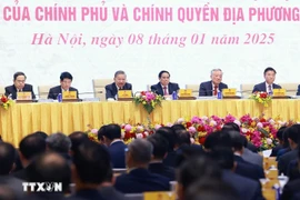 Dirigentes de alto nivel de Vietnam en el evento. (Fuente: VNA)