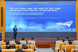 Tran Anh Tuan, director general de la Red de Aviación, Espacio y Vehículos Aéreos No Tripulados de Vietnam, en el foro. (Foto: baochinhphu.vn)