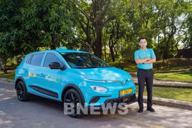 Green SM, el servicio de taxi eléctrico pionero de la compañía vietnamita GSM, se lanzó oficialmente en la ciudad indonesia de Bekasi. (Fuente: VNA)