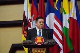 El secretario general de la Asociación de Naciones del Sudeste Asiático (ASEAN), Kao Kim Hourn. (Fuente: VNA)