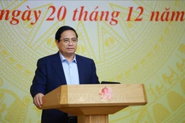 El primer ministro de Vietnam, Pham Minh Chinh, en el evento. (Fuente: VNA)