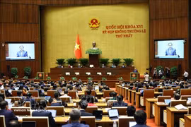 Sesiona primera reunión extraordinaria de XVI Legislatura de Asamblea Nacional de Vietnam