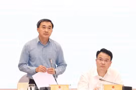 El viceministro de Salud, Tran Van Thuan, habla en el evento. (Fuente: VNA)