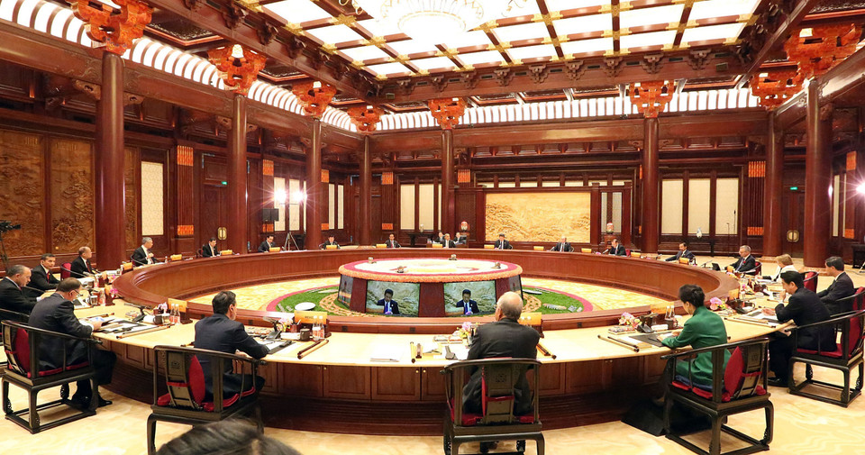 El presidente de Vietnam, Truong Tan Sang, asistió a la sesión sobre "Promoción de la integración económica regional" en la XXII Cumbre de APEC en China en 2014. (Fuente: VNA)