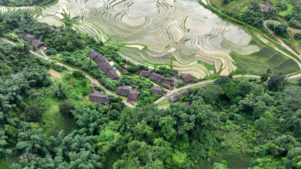 Destino de turismo comunitario en la aldea de Hoai Khao, comuna de Quang Thanh, distrito de Nguyen Binh, provincia de Cao Bang. (Fuente:VNA)