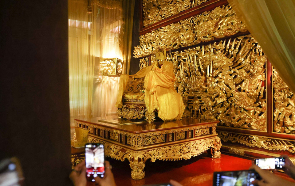El lugar donde el Rey celebraba la corte real en el palacio principal. (Fuente: VNA)