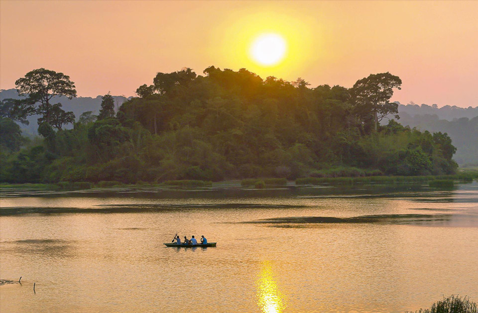 Bau Sau es un gran lago de agua dulce en el sur del Parque Nacional Cat Tien, hogar de los cocodrilos siameses, una especie de cocodrilo poco común en Vietnam. (Fuente:VNA)