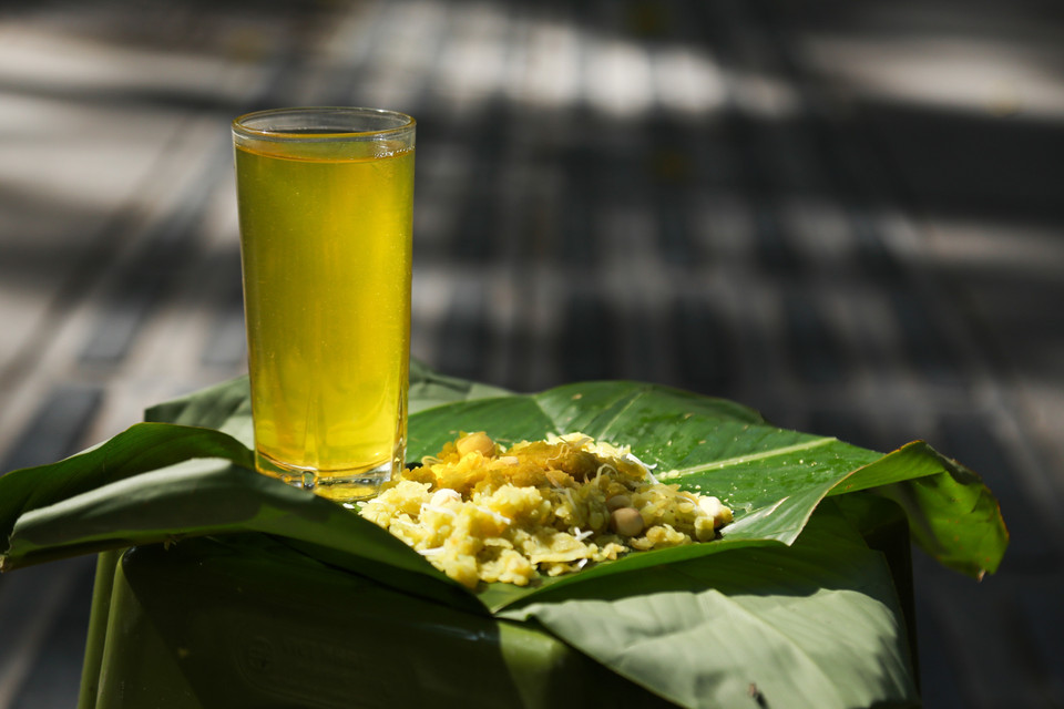 En los platos elaborados a base de estos granos, el arroz verde glutinoso posee un sabor típico que mucha gente ama y busca. Foto: Quynh Anh/VNA