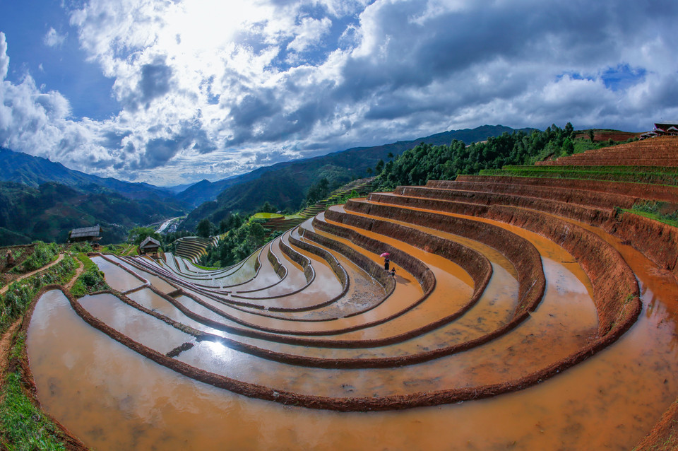 Los campos de arroz en terrazas se forman y mantienen durante cientos de años. Foto: Tuan Anh/VNA
