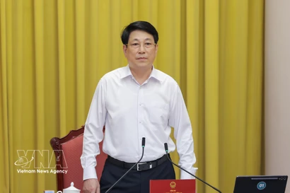 El presidente de Vietnam, Luong Cuong, habla en la cita (Fuente: VNA)