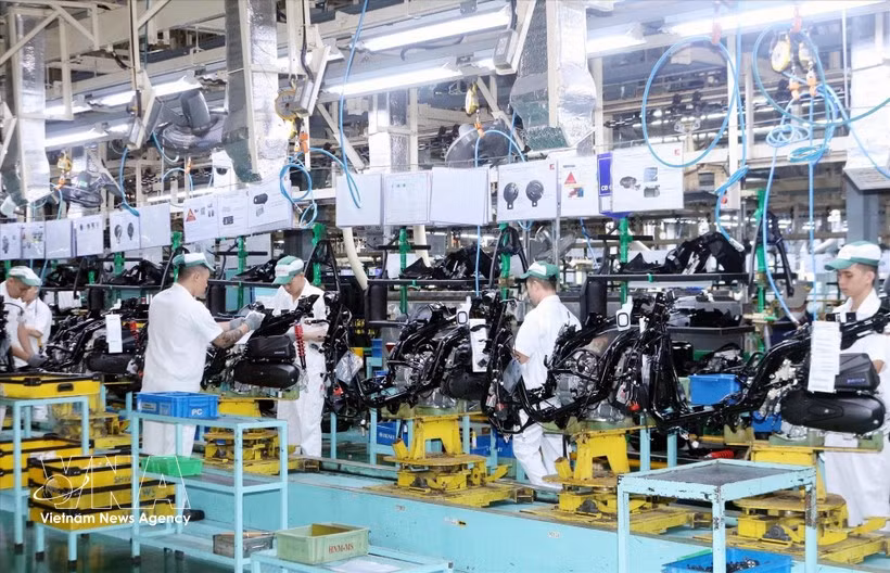 Producción industrial de Vietnam registra fuerte crecimiento en los dos primeros meses del año (Foto: VNA)