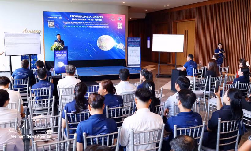 Conferencia de prensa sobre el Foro de Tecnología, Innovación y Soluciones para la Industria Hotelera y Turística (HORECFEX Vietnam 2026) (Foto: VNA)