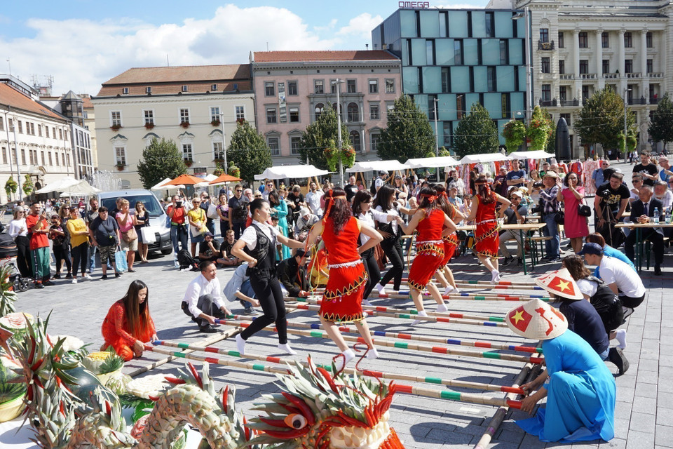 El Festival “Día Cultural de Vietnam” en la ciudad de Brno, cabecera de la región de Morava del Sur, la República Checa. (Foto: VNA)
