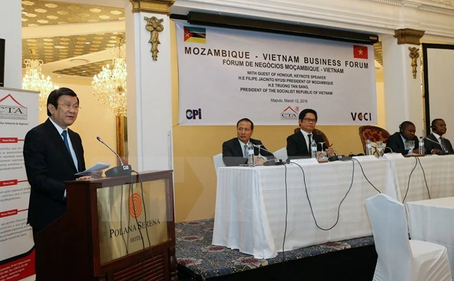 Presidente vietnamita asiste a Foro Empresarial en Mozambique