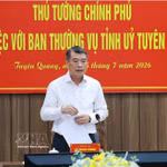 El primer ministro de Vietnam, Le Minh Hung, habla en la cita (Fuente: VNA)