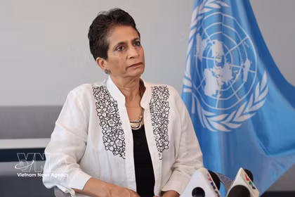 Kanni Wignaraja, secretaria general adjunta de las Naciones Unidas (ONU) y directora regional para Asia y el Pacífico del Programa de la ONU para el Desarrollo (PNUD). Foto: VNA