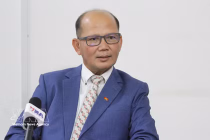 Uch Leang, jefe interino del Departamento de Estudios sobre Asia, África y Oriente Medio del Instituto de Relaciones Internacionales de la Academia Real de Camboya (Fuente: VNA)