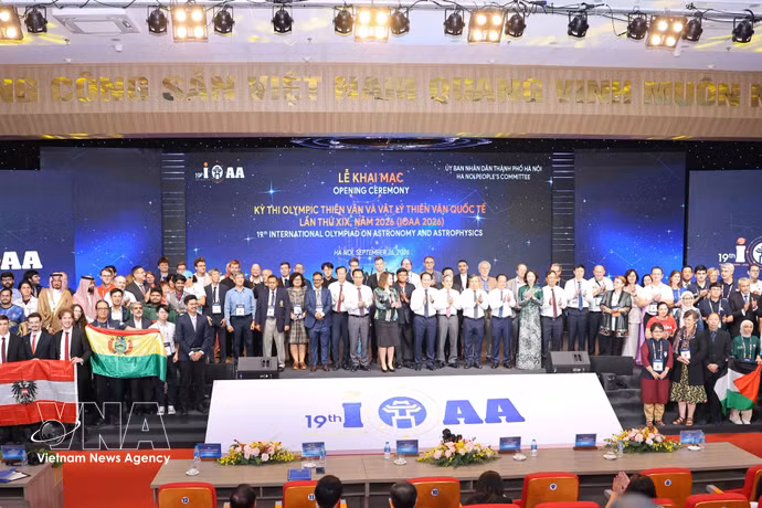 Delegados y jefes de delegación que asisten a la IOAA 2026. Foto: VNA