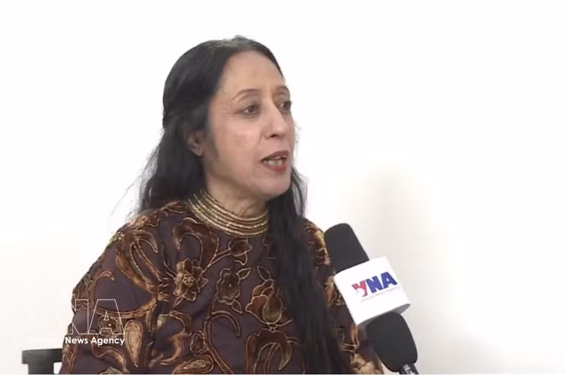 La profesora Reena Marwah, de la Universidad de Delhi y secretaria general de la Asociación de Académicos de Asia, en la entrevista. (Fuente: VNA)