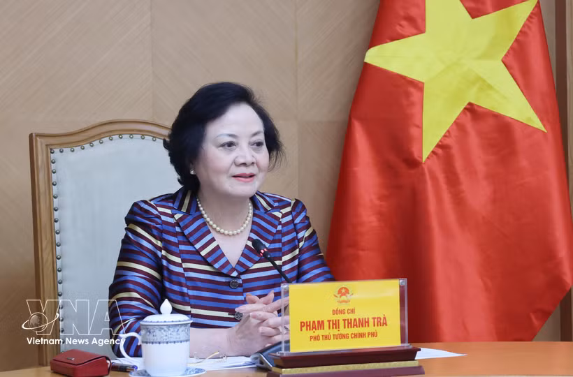 La viceprimera ministra Pham Thi Thanh Tra. (Fuente: VNA)