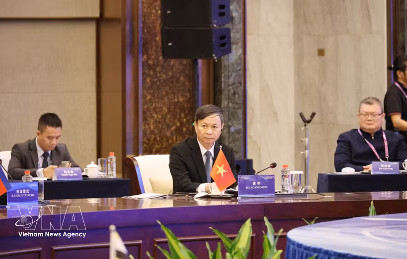 El viceministro de Ciencia y Tecnología de Vietnam, Hoang Minh, en el evento. (Fuente: VNA)