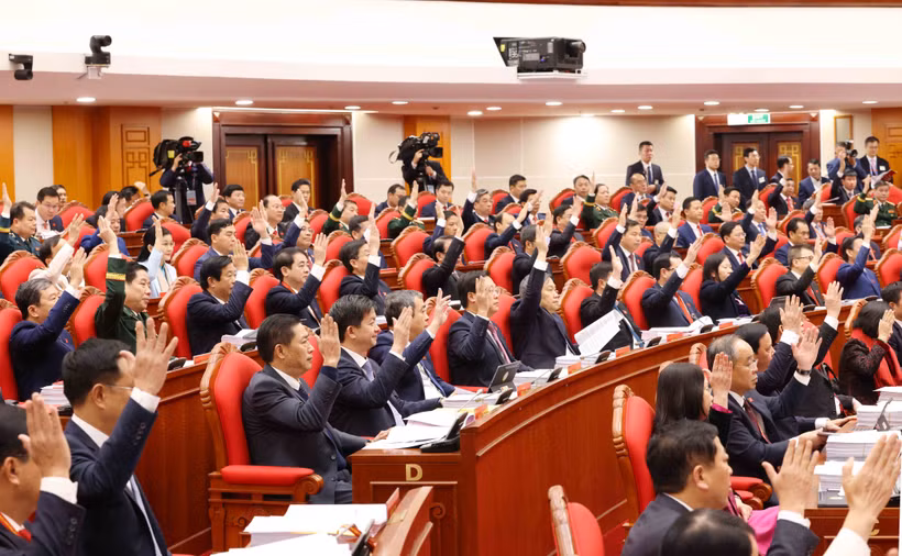 En el XIV Congreso Nacional del Partido Comunista de Vietnam. (Fuente: VNA)
