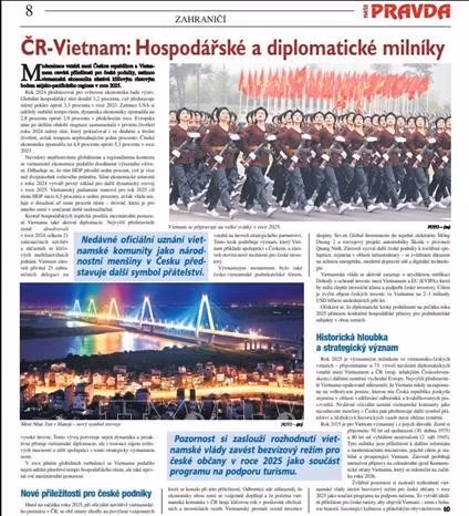 El artículo fue publicado en el periódico checo de izquierdas Naše pravda. (Fuente: Captura de pantalla)