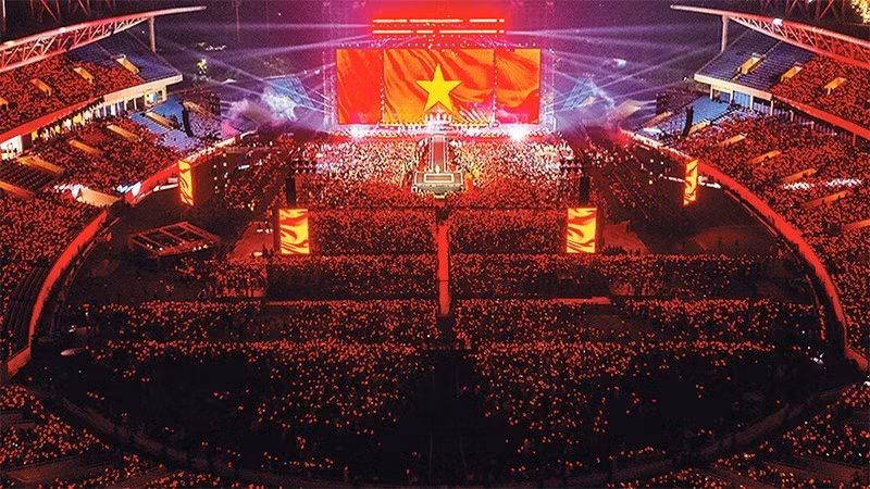 Un concierto en Hanói atrae a decenas de miles de espectadores. (Foto: Comité Organizador) 