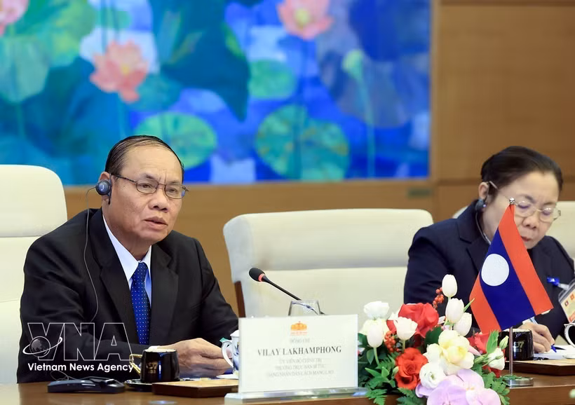 El miembro del Buró Político y permanente del Secretariado del Comité Central del Partido Popular Revolucionario de Laos, Vilay Lakhamphong. (Fuente: VNA)