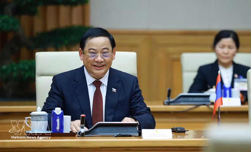El presidente de la Asamblea Nacional de Laos, Sonexay Siphandone. (Fuente: VNA)