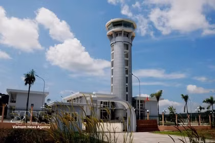 Torre de control de tráfico aéreo de Phu Quoc. (Foto: VNA)