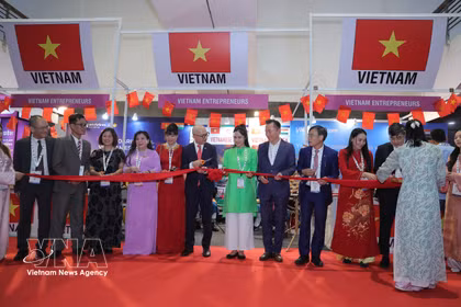 Inauguración del Pabellón de Vietnam en UPITS 2026. (Foto: VNA)