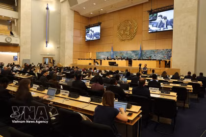 En el debate general del 63.º periodo de sesiones del Consejo de Derechos Humanos de la ONU. (Foto: VNA)