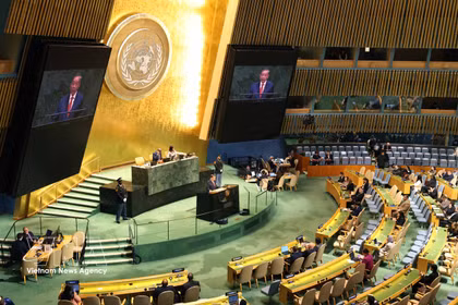 Máximo dirigente de Vietnam interviene en Debate General de la Asamblea General de la ONU