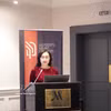La viceministra vietnamita de Industria y Comercio, Phan Thi Thang, interviene en la cita. (Foto: VNA)