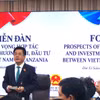 El vicepresidente de la Asamblea Nacional de Vietnam, Nguyen Hong Dien, interviene en el foro. (Foto: Agencia de Promoción Comercial de Vietnam)