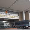 En la puerta fronteriza internacional Kim Thanh - Lao Cai. (Foto: VNA)