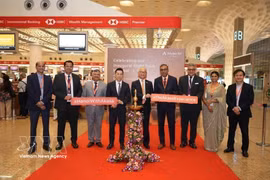 En la inauguración de la ruta aérea (Foto: Embajada de Vietnam en India)