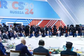 El primer ministro de Vietnam, Pham Minh Chinh, participó en la sesión plenaria de la Cumbre del grupo ampliado de los BRICS, celebrada en octubre pasado en la ciudad de Kazán, Rusia (Foto: VNA)