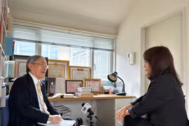 Panorama de la entrevista (Foto: VNA)