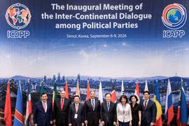 La delegación del Partido Comunista de Vietnam participa en el primer Diálogo Intercontinental de Partidos Políticos en Seúl, del 6 al 9 de septiembre. (Foto: daibieunhandan.vn)