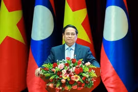 El primer ministro de Vietnam, Pham Minh Chinh, interviene en la cita (Foto: VNA)