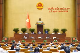 En el noveno periodo de sesiones de la AN de la XV Legislatura (Foto: quochoi.vn)