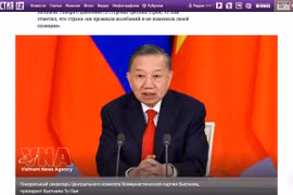Artículo publicado en el sitio web iz.ru. (Foto: VNA)